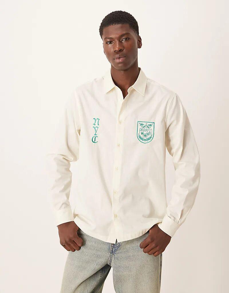 Рубашка ASOS DESIGN классического кроя с вышивкой на груди в камне
Рубашка ASOS DESIGN классического кроя с вышивкой на груди в камне