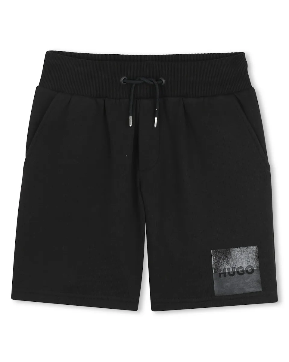 Детские шорты однотонного черного цвета Hugo
Детские шорты однотонного черного цвета Hugo