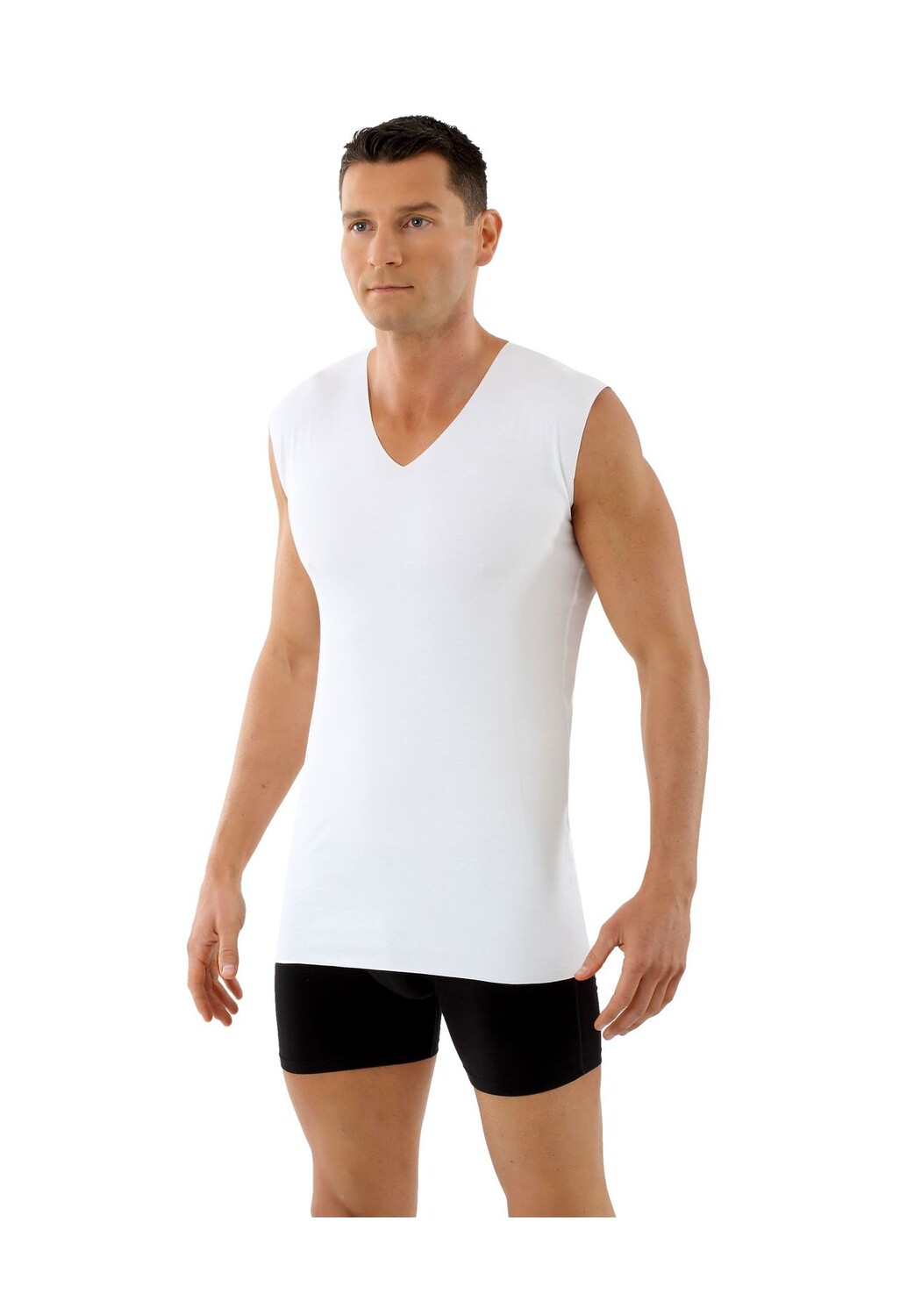 Майка Lasercut без подола, V-образный вырез без рукавов Albertkreuz
Майка Lasercut без подола, V-образный вырез без рукавов Albertkreuz