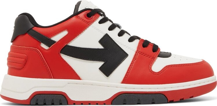 Кроссовки Off-White Out of Office Low Red White Black, белый 
Кроссовки Off-White Out of Office Low Red White Black, белый