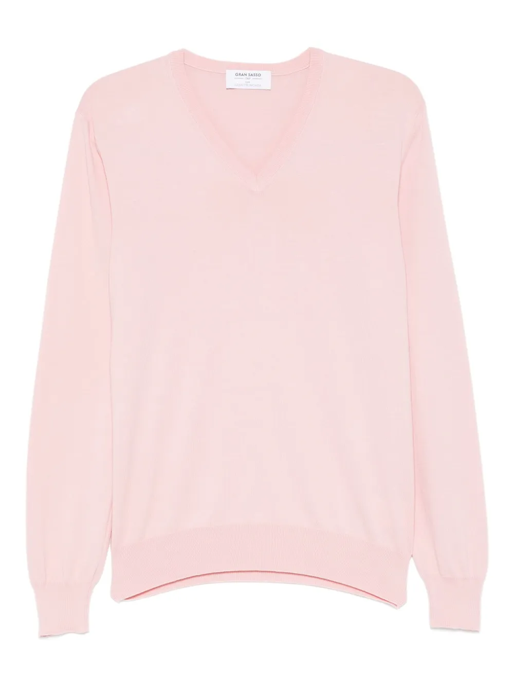 Свитер с V-образным вырезом Gran Sasso, розовый 
Свитер с V-образным вырезом Gran Sasso, розовый