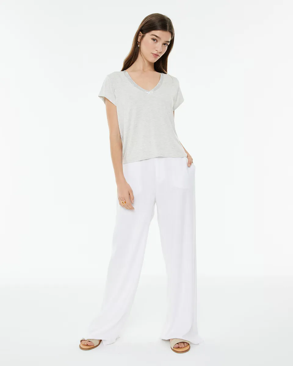 Женские брюки-палаццо из льна с застежкой на пуговицы и молнию System Action, белый
Женские брюки-палаццо из льна с застежкой на пуговицы и молнию System Action, белый