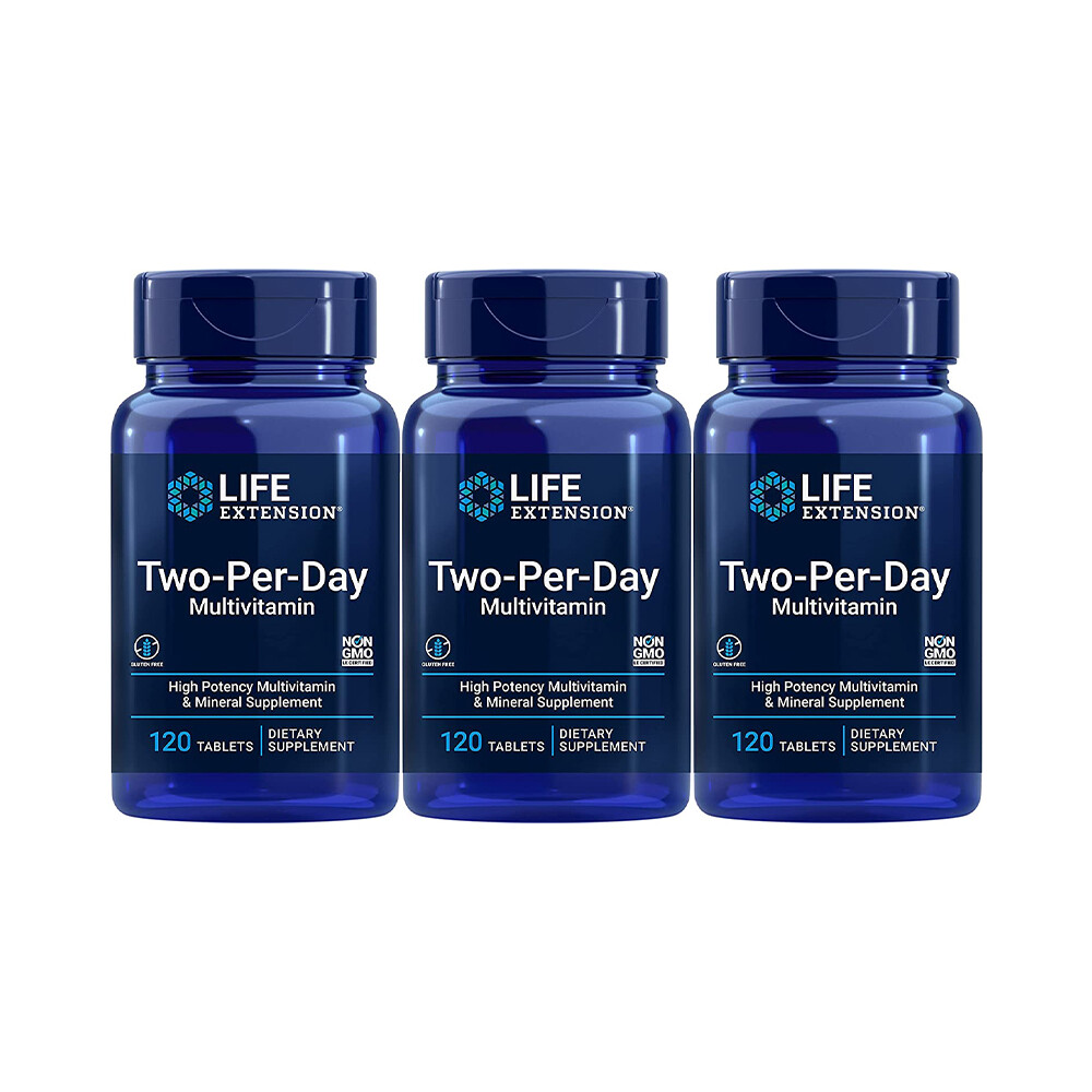 Набор мультивитаминный Life Extension Two-Per-Day, 3 предмета, 120х3 таблеток
Набор мультивитаминный Life Extension Two-Per-Day, 3 предмета, 120х3 таблеток