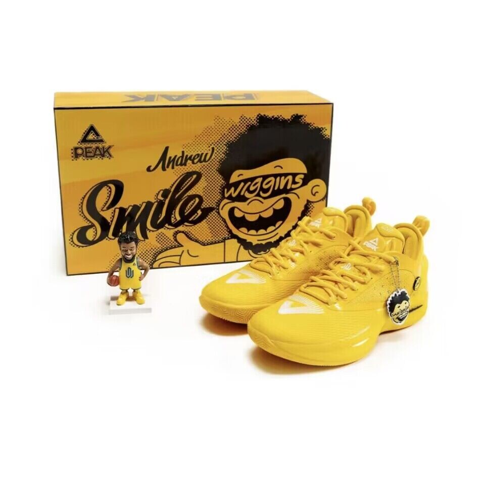 Кроссовки Peak Andrew Wiggins AW2 Smile, желтый 
Кроссовки Peak Andrew Wiggins AW2 Smile, желтый