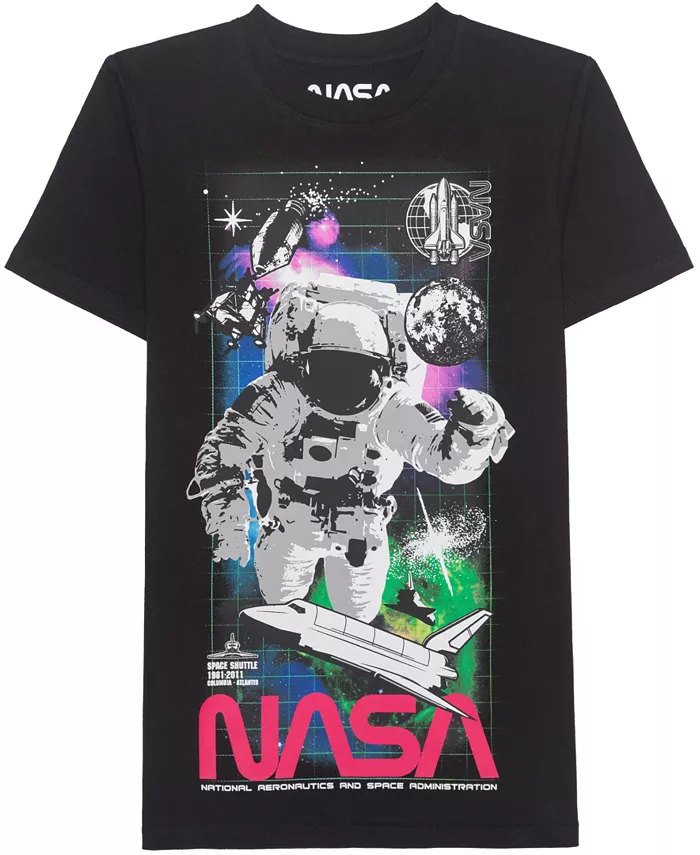 Футболка с коротким рукавом Boys 5-20 Space Explorer Nasa, черный
Футболка с коротким рукавом Boys 5-20 Space Explorer Nasa, черный