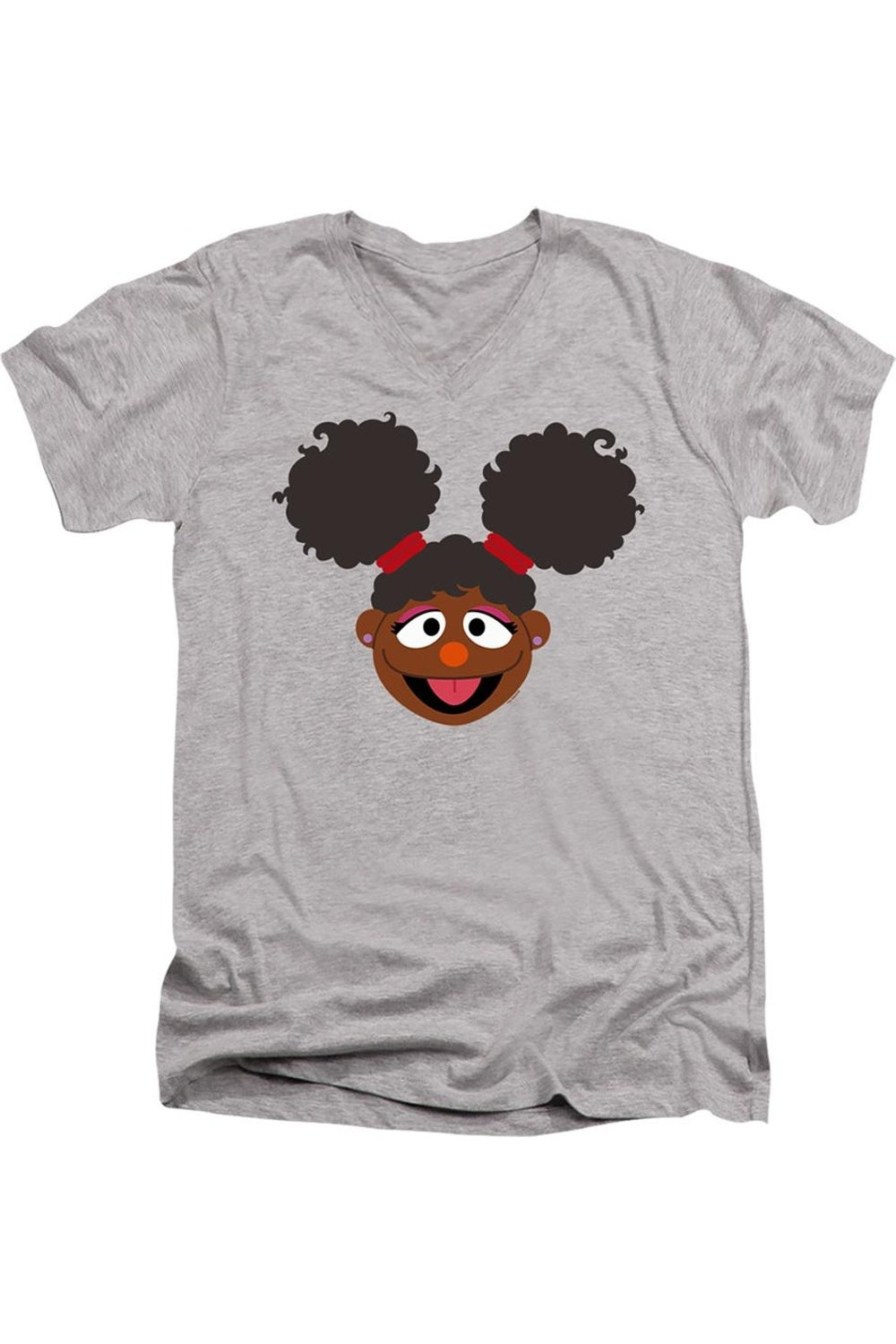 Футболка с коротким рукавом и V-образным вырезом для взрослых из премиального хлопка «Улица Сезам» с изображением Габриэль Gildan, цвет athletic heather
Футболка с коротким рукавом и V-образным вырезом для взрослых из премиального хлопка «Улица Сезам» с изображением Габриэль Gildan, цвет athletic heather