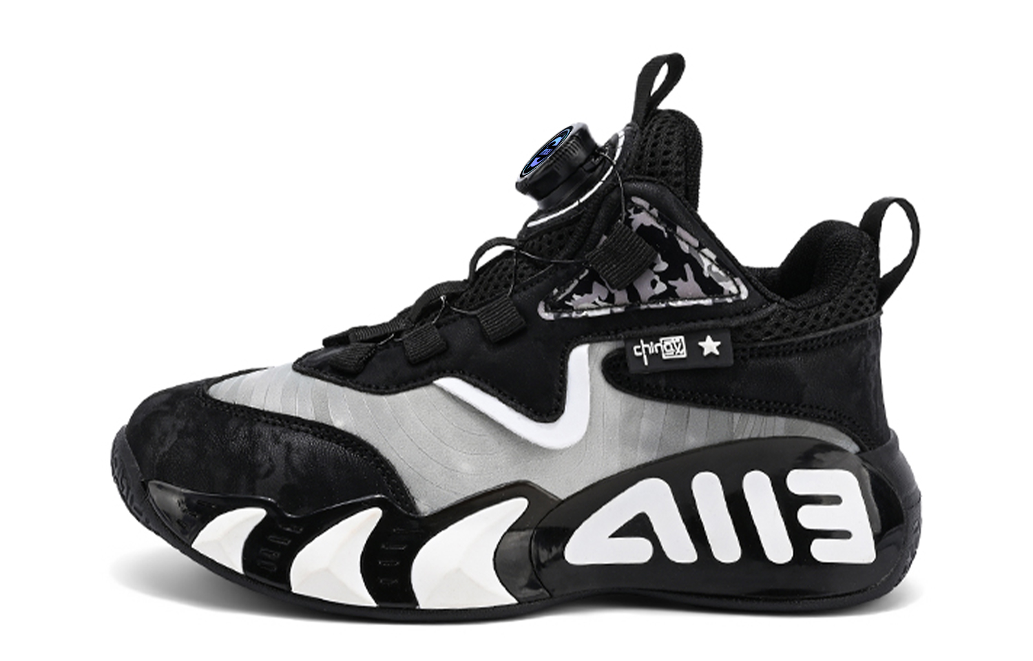 Баскетбольные кроссовки детские с вращающимся замком, низкие IMAU, черный/белый
Баскетбольные кроссовки детские с вращающимся замком, низкие IMAU, черный/белый