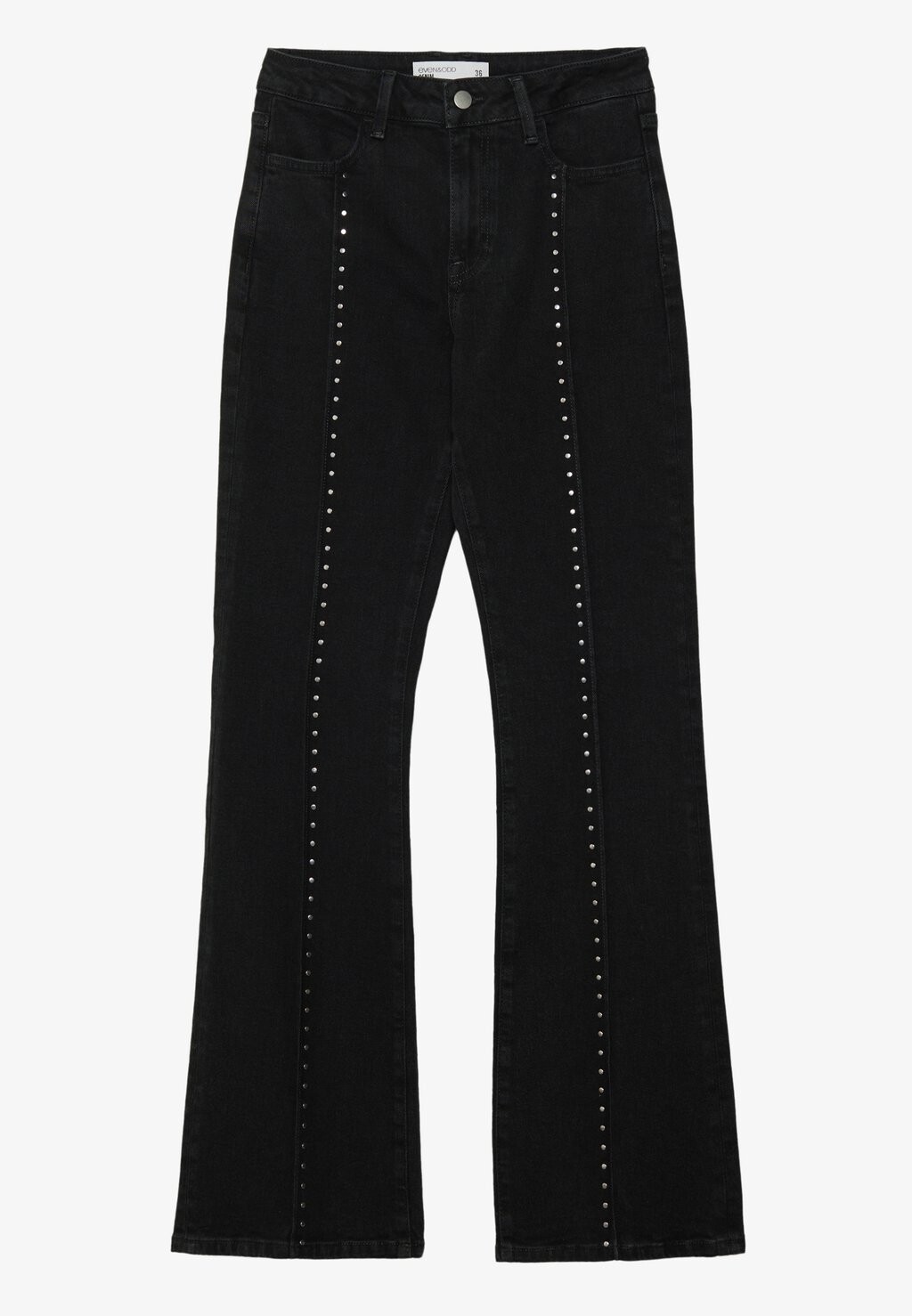 Широкие джинсы Even&Odd, черный деним
Широкие джинсы Even&Odd, черный деним