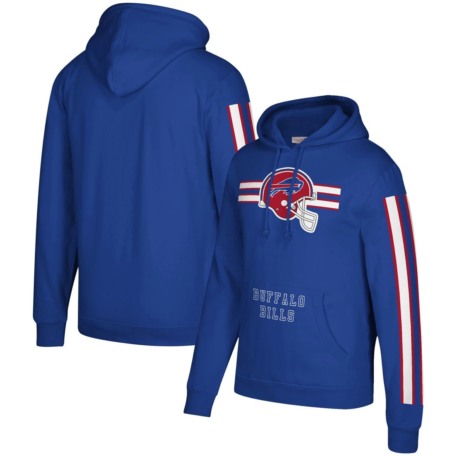 Мужской пуловер с капюшоном с тремя полосками Mitchell & Ness Royal Buffalo Bills
Мужской пуловер с капюшоном с тремя полосками Mitchell & Ness Royal Buffalo Bills