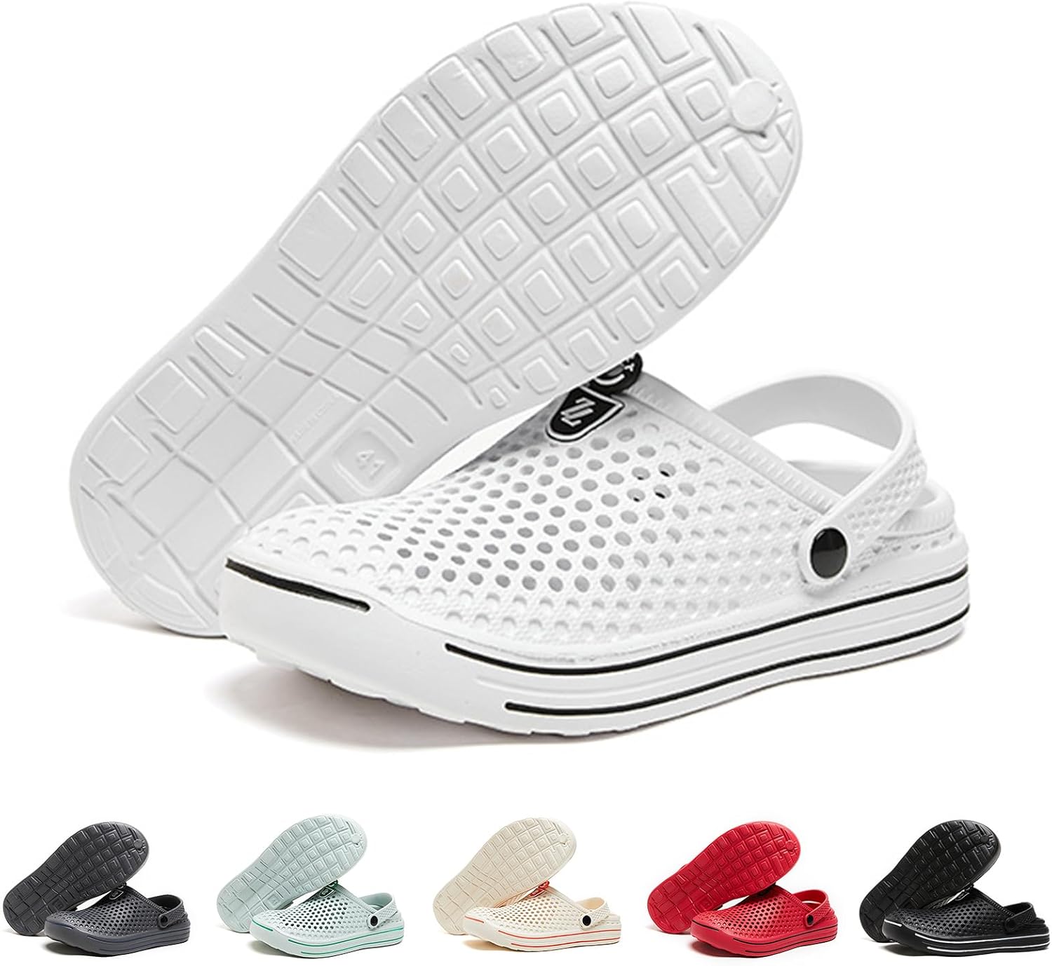 Мужские модные сабо больших размеров, нескользящие сандалии с закрытым носком, ударопрочные прогулочные туфли с мягкой подошвой, дышащая обувь для сада и улицы, пляжные сандалии Gezolligheid, белый
Мужские модные сабо больших размеров, нескользящие сандалии с закрытым носком, ударопрочные прогулочные туфли с мягкой подошвой, дышащая обувь для сада и улицы, пляжные сандалии Gezolligheid, белый