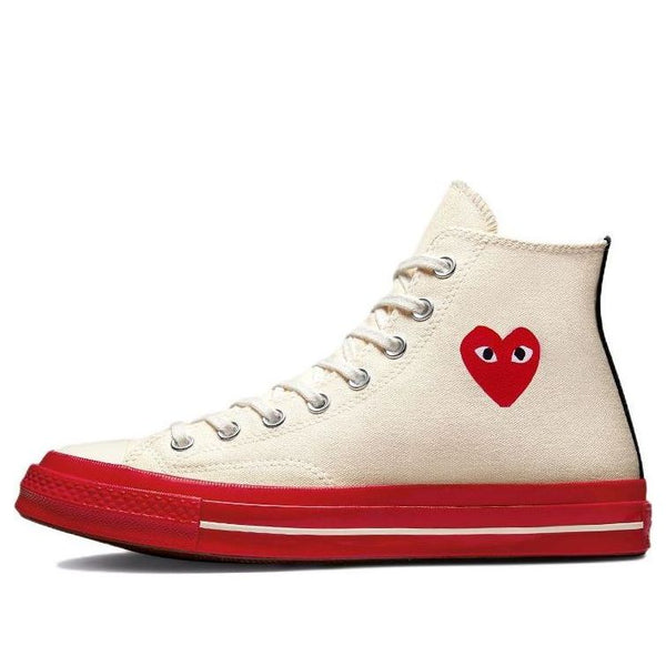 Кроссовки x comme des garcons play chuck 70 high 'pristine red' Converse, бежевый
Кроссовки x comme des garcons play chuck 70 high 'pristine red' Converse, бежевый