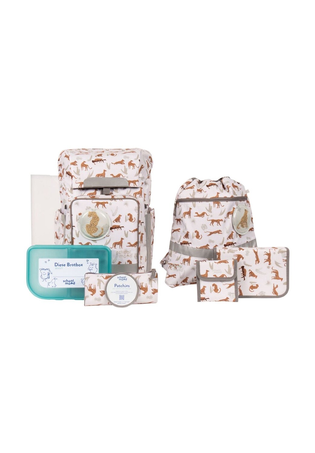 Набор школьных сумок Rebel Air+, 8 предметов school mood, цвет Leopard
Набор школьных сумок Rebel Air+, 8 предметов school mood, цвет Leopard