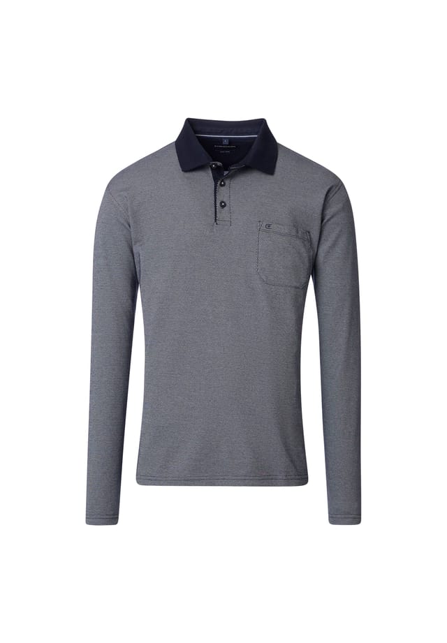 Полосатая рубашка поло с длинными рукавами Casamoda, серый
Полосатая рубашка поло с длинными рукавами Casamoda, серый