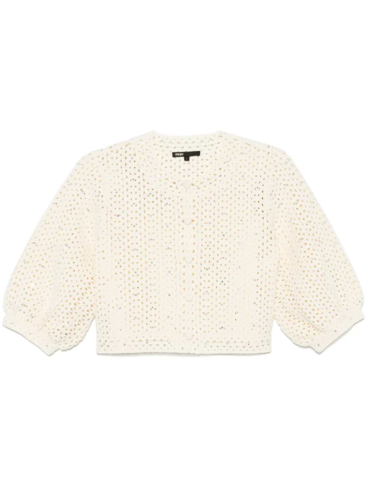 Кардиган Maje, украшенный стразами, желтый
Кардиган Maje, украшенный стразами, желтый