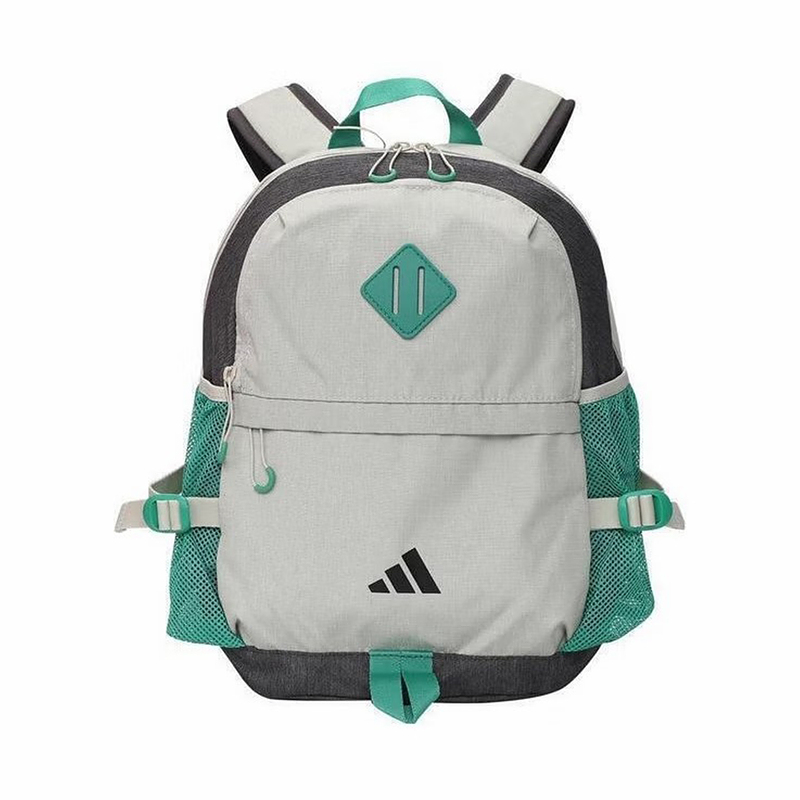 Adidas Женский рюкзак из ткани серый и зеленый, Gray & Green 
Adidas Женский рюкзак из ткани серый и зеленый, Gray & Green
