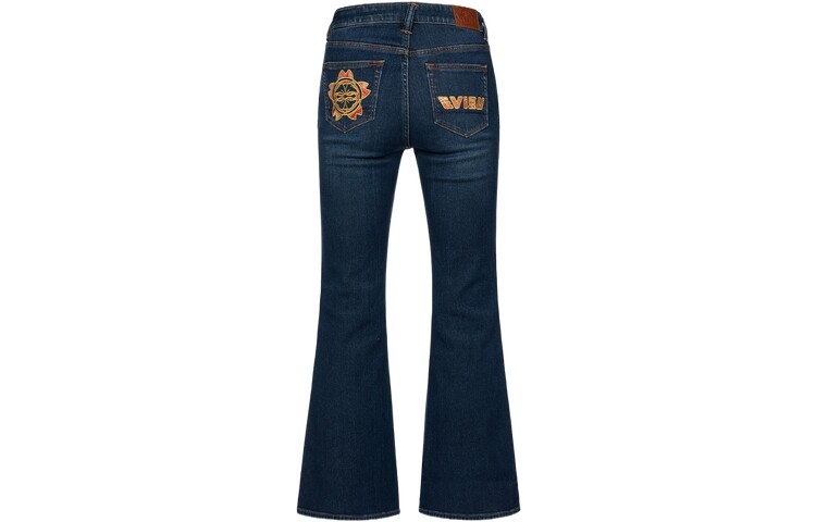 Джинсы женские деним синие Evisu 
Джинсы женские деним синие Evisu