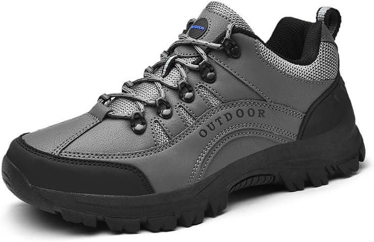 Мужские треккинговые туфли водонепроницаемые кожаные, низкие кроссовки для прогулок по тропам, туристическая обувь для осени и зимы, противоскользящая рабочая и туристическая обувь Qacksv, серый
Мужские треккинговые туфли водонепроницаемые кожаные, низкие кроссовки для прогулок по тропам, туристическая обувь для осени и зимы, противоскользящая рабочая и туристическая обувь Qacksv, серый