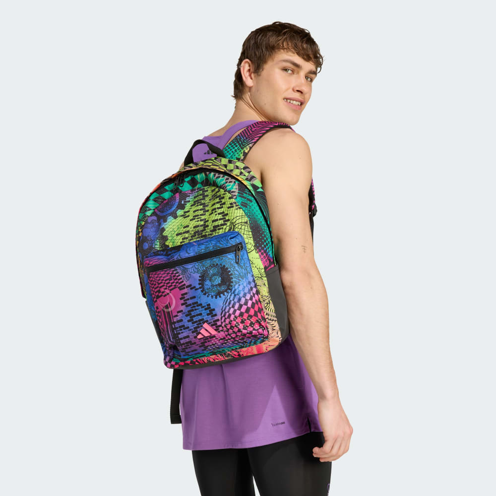 Рюкзак Adidas x Jeremy Scott Backpack, цвет Multicolor/Lucid Pink 
Рюкзак Adidas x Jeremy Scott Backpack, цвет Multicolor/Lucid Pink