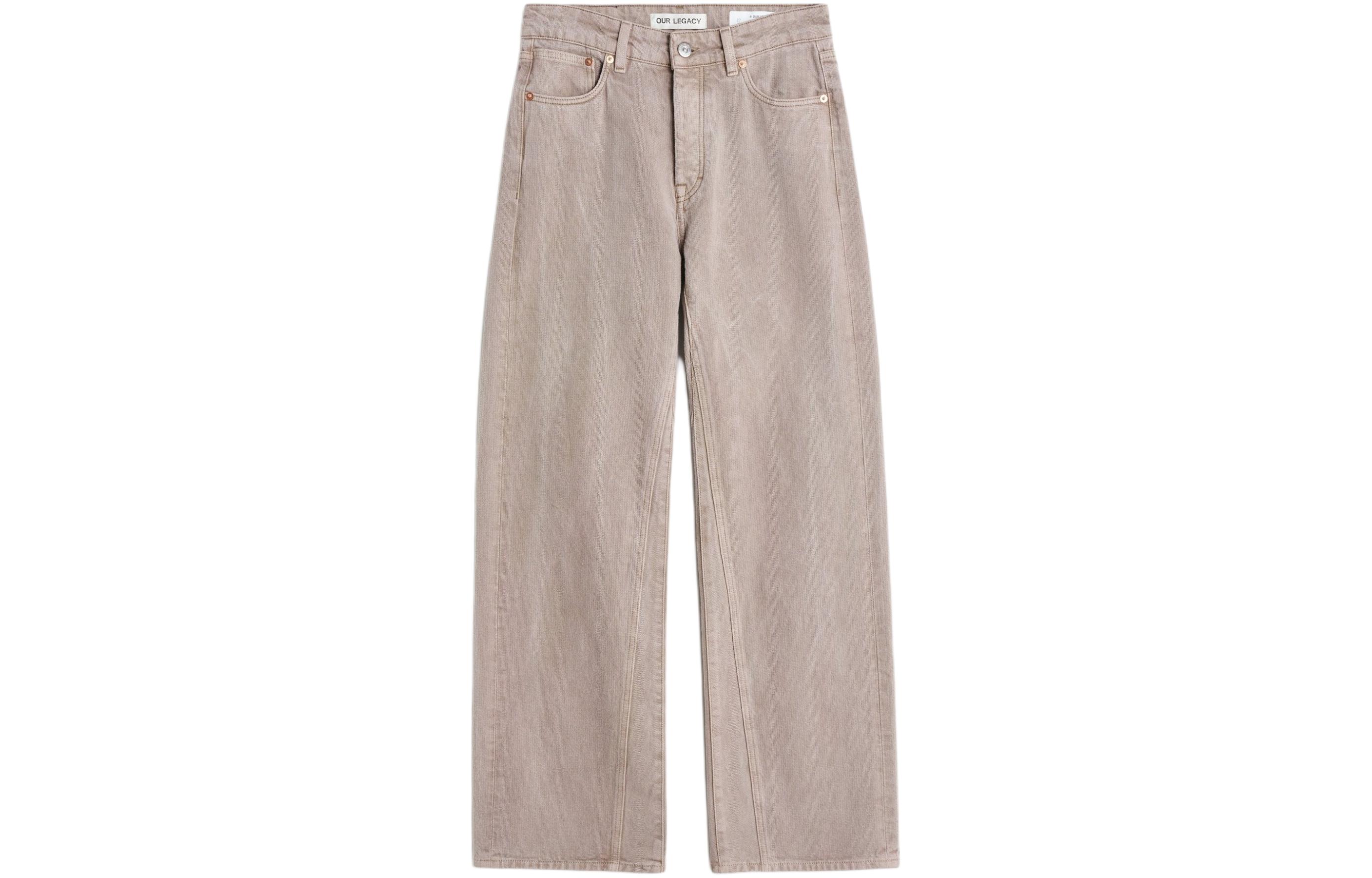Джинсы с тройным вырезом и широкими штанинами Our Legacy, хаки
Джинсы с тройным вырезом и широкими штанинами Our Legacy, хаки