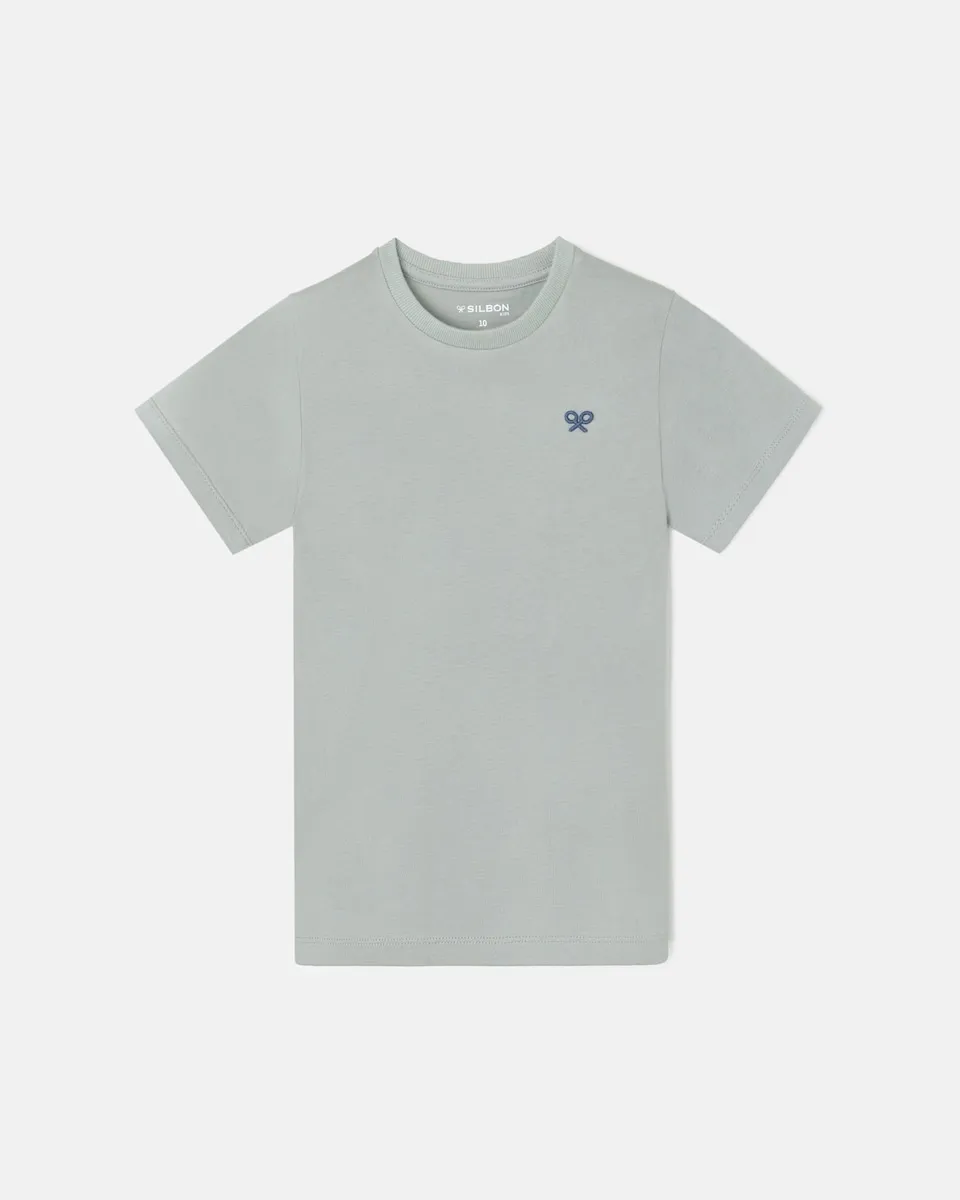 Детская футболка с мини-логотипом Silbon, зеленый
Детская футболка с мини-логотипом Silbon, зеленый