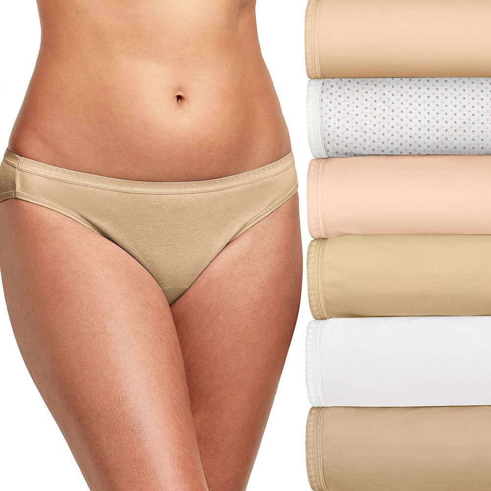 Женское нижнее белье бикини из дышащего хлопка Hanes Ultimate (6 шт.) 42H6CC, цвет Nude Asst
Женское нижнее белье бикини из дышащего хлопка Hanes Ultimate (6 шт.) 42H6CC, цвет Nude Asst
