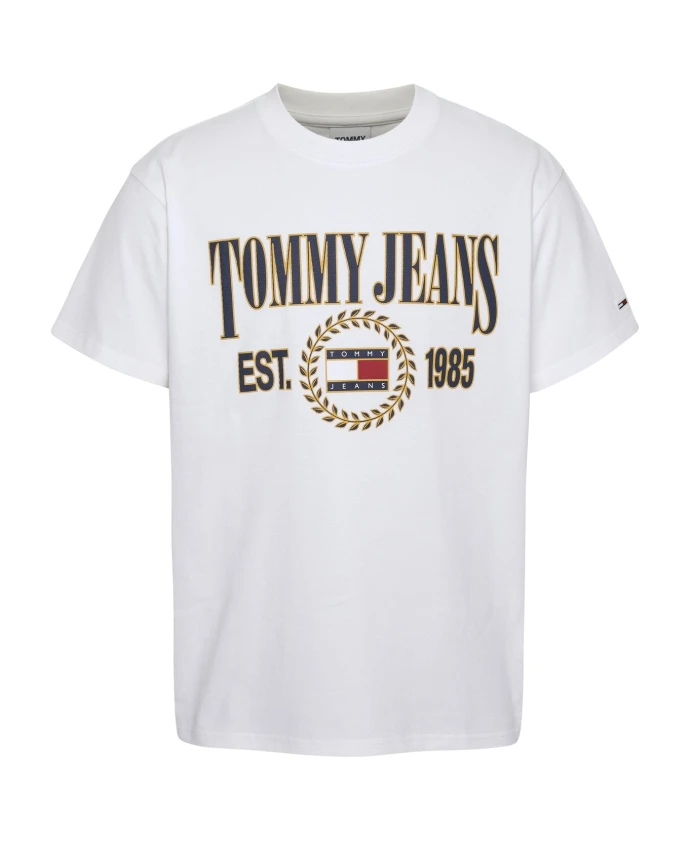 Хлопковая футболка с логотипом спереди Tommy Jeans, белый
Хлопковая футболка с логотипом спереди Tommy Jeans, белый