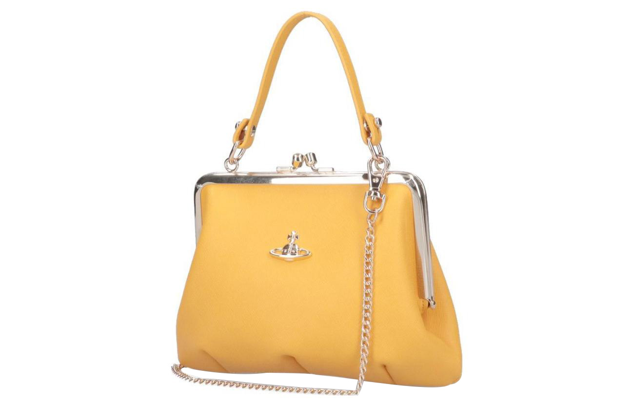 Vivienne Westwood Кожаная сумка-пельмень Handbag Women's Bright Yellow
Vivienne Westwood Кожаная сумка-пельмень Handbag Women's Bright Yellow