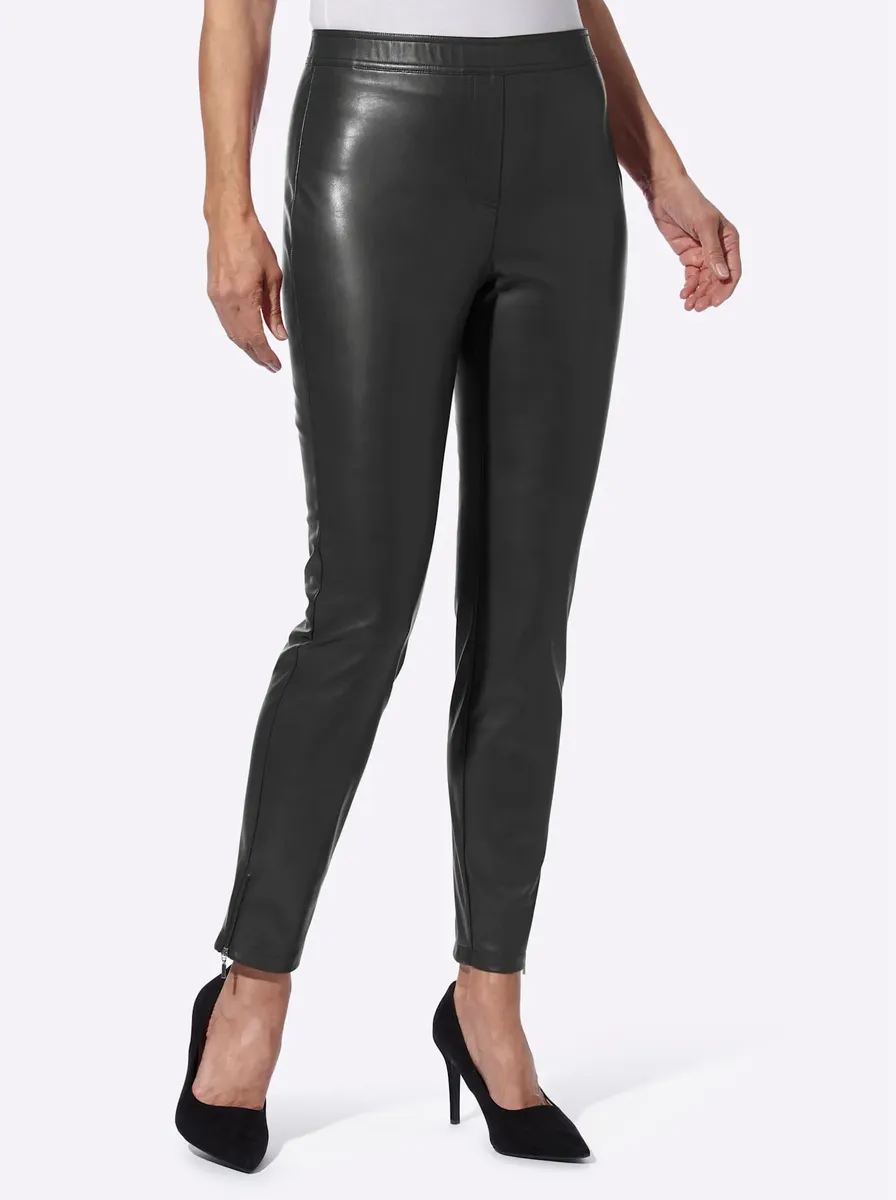 Брюки из искусственной кожи Classic Basics, черный
Брюки из искусственной кожи Classic Basics, черный
