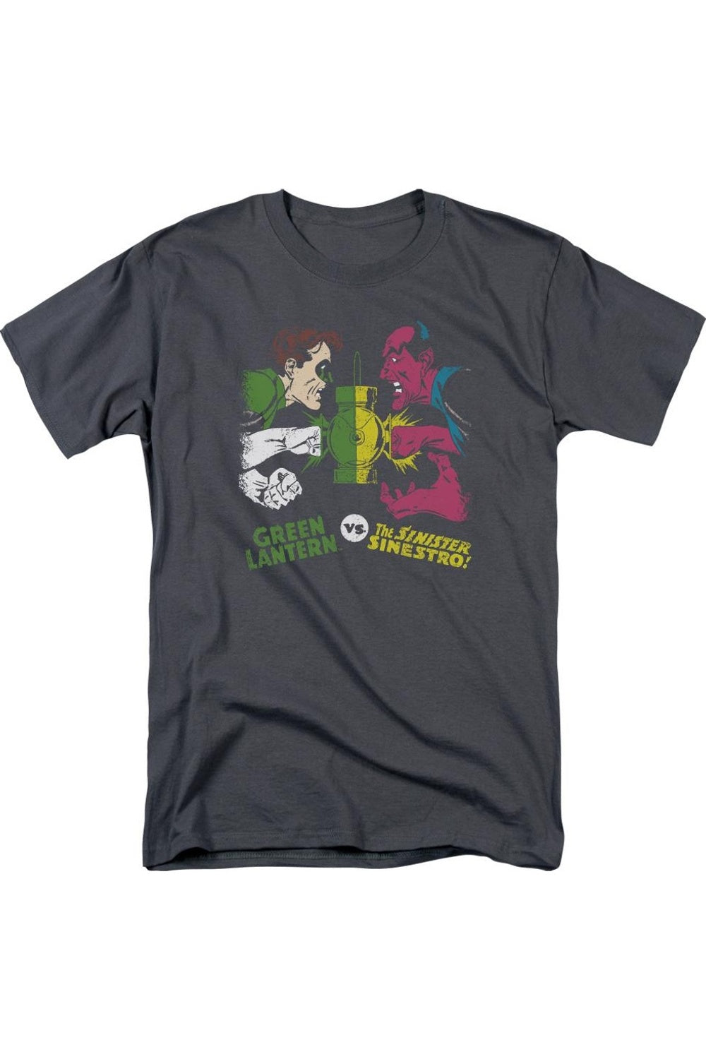 Футболка с коротким рукавом для взрослых DC Comics Gl Vs Sinestro Gildan, цвет charcoal 
Футболка с коротким рукавом для взрослых DC Comics Gl Vs Sinestro Gildan, цвет charcoal