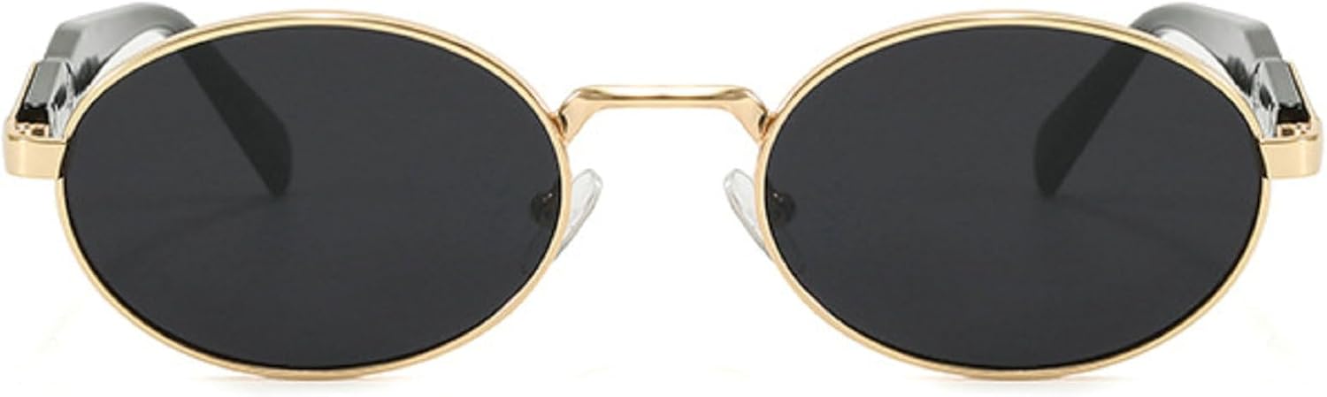 Маленькие овальные металлические солнцезащитные очки для женщин, модные солнцезащитные очки в круглой оправе для мужчин, ретро-панк, унисекс, защита от ультрафиолета UV400 N45 mincl, Black Gold
Маленькие овальные металлические солнцезащитные очки для женщин, модные солнцезащитные очки в круглой оправе для мужчин, ретро-панк, унисекс, защита от ультрафиолета UV400 N45 mincl, Black Gold