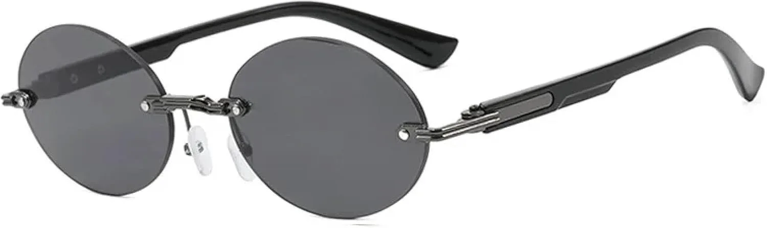 Роскошные ретро-солнцезащитные очки без оправы с защитой от УФ-излучения, металлические, для мужчин и женщин, для путешествий и активного отдыха TVTBBVV, Gun-black
Роскошные ретро-солнцезащитные очки без оправы с защитой от УФ-излучения, металлические, для мужчин и женщин, для путешествий и активного отдыха TVTBBVV, Gun-black