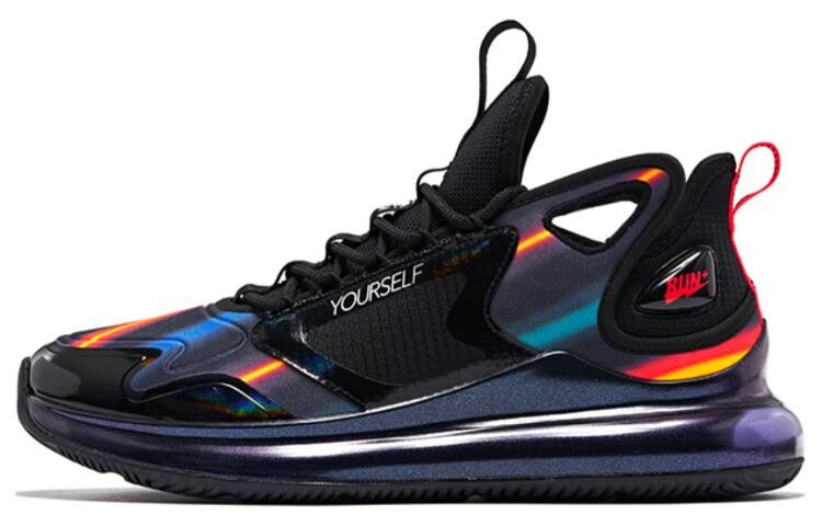 Кроссовки мужские среднего размера черные/красные Qiaodan 
Кроссовки мужские среднего размера черные/красные Qiaodan