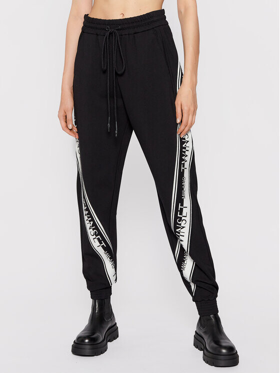 Спортивные брюки стандартного кроя Twinset, черный
Спортивные брюки стандартного кроя Twinset, черный