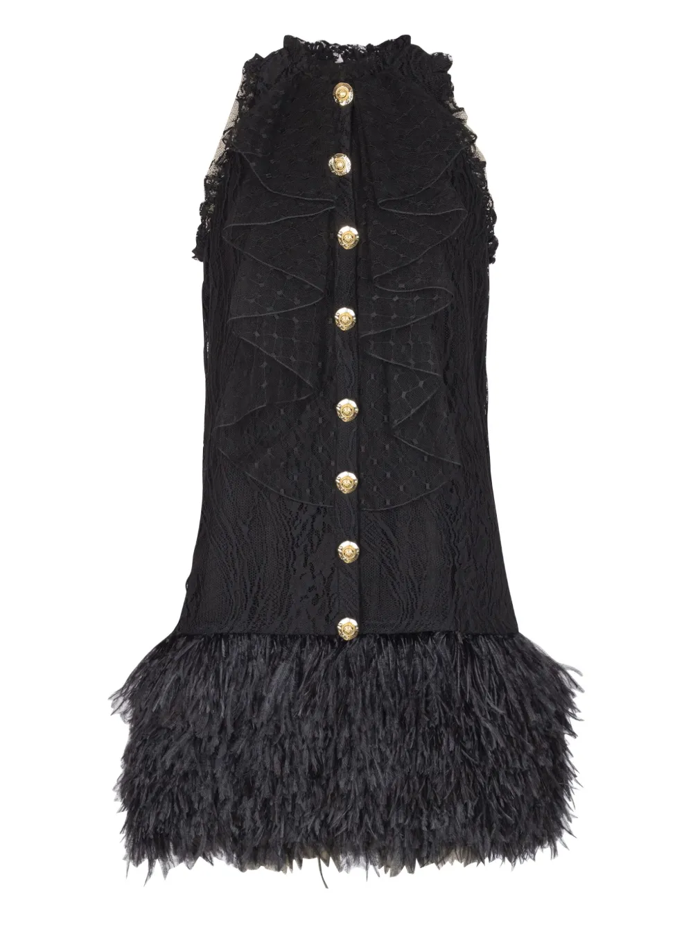 Платье с кружевом Balmain, черный
Платье с кружевом Balmain, черный