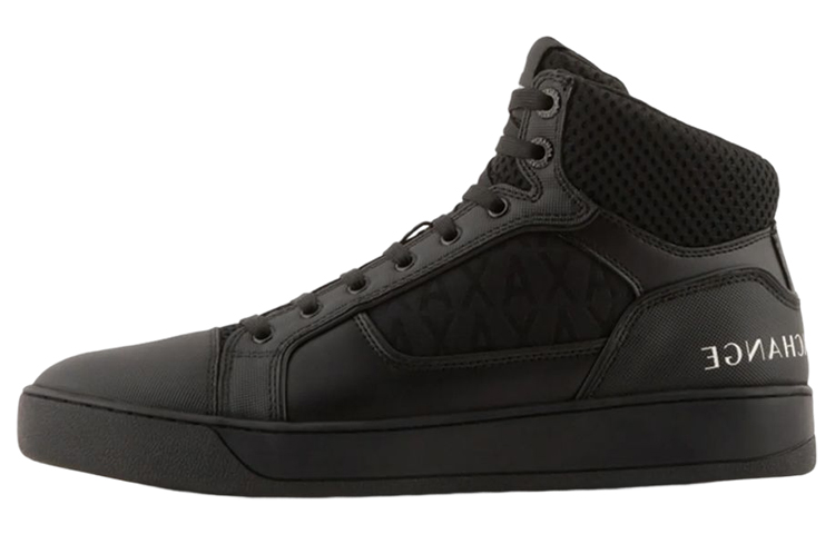 ARMANI EXCHANGE Высокие стильные кроссовки для скейтбординга AE, мужские, черные
ARMANI EXCHANGE Высокие стильные кроссовки для скейтбординга AE, мужские, черные