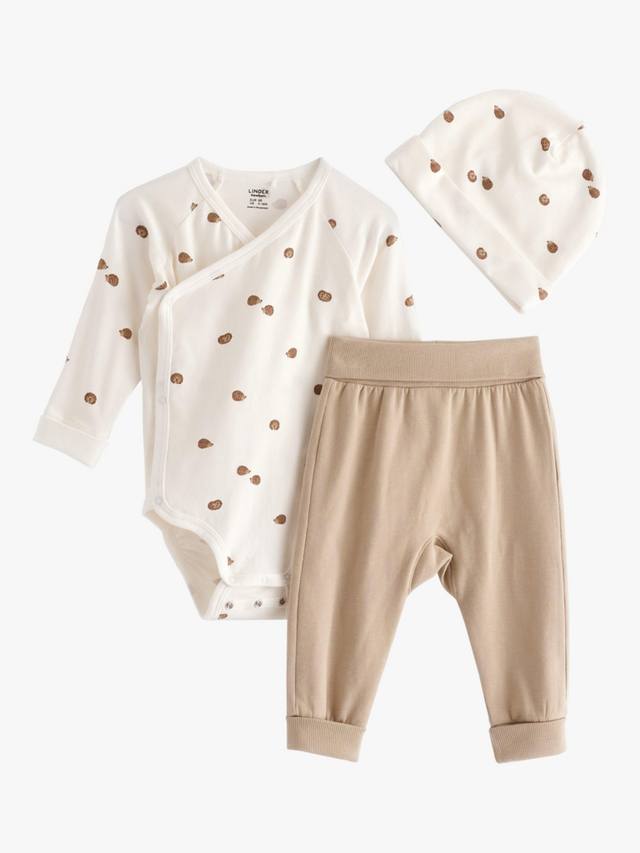 Боди с детским ежиком Lindex, бежевый
Боди с детским ежиком Lindex, бежевый