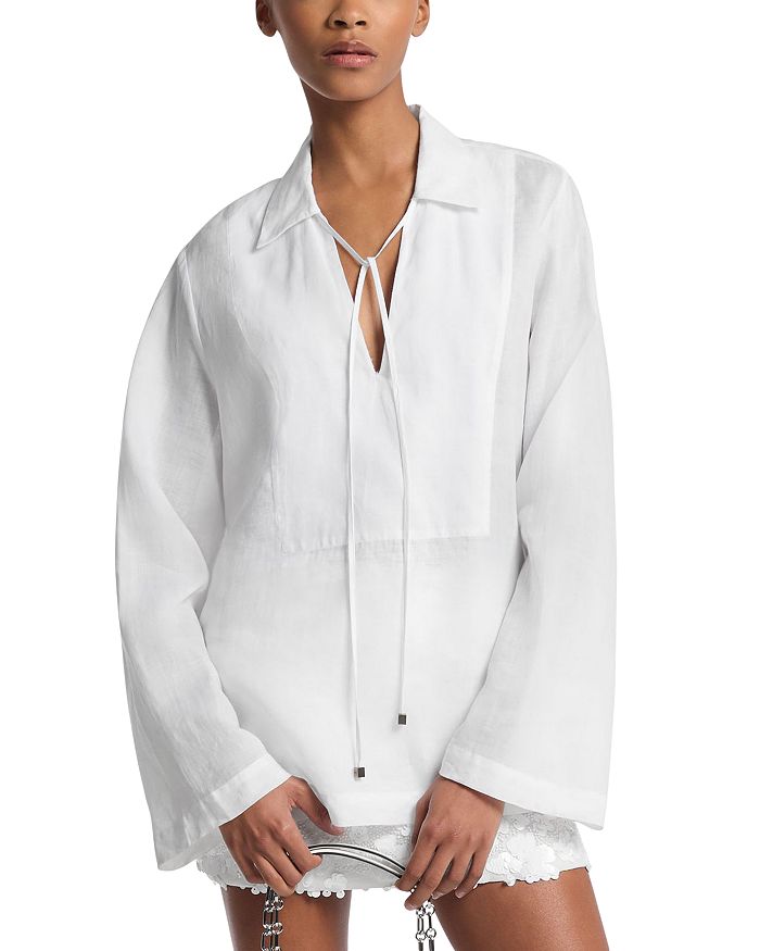 Блузка с галстучным воротником Michael Kors, белый
Блузка с галстучным воротником Michael Kors, белый