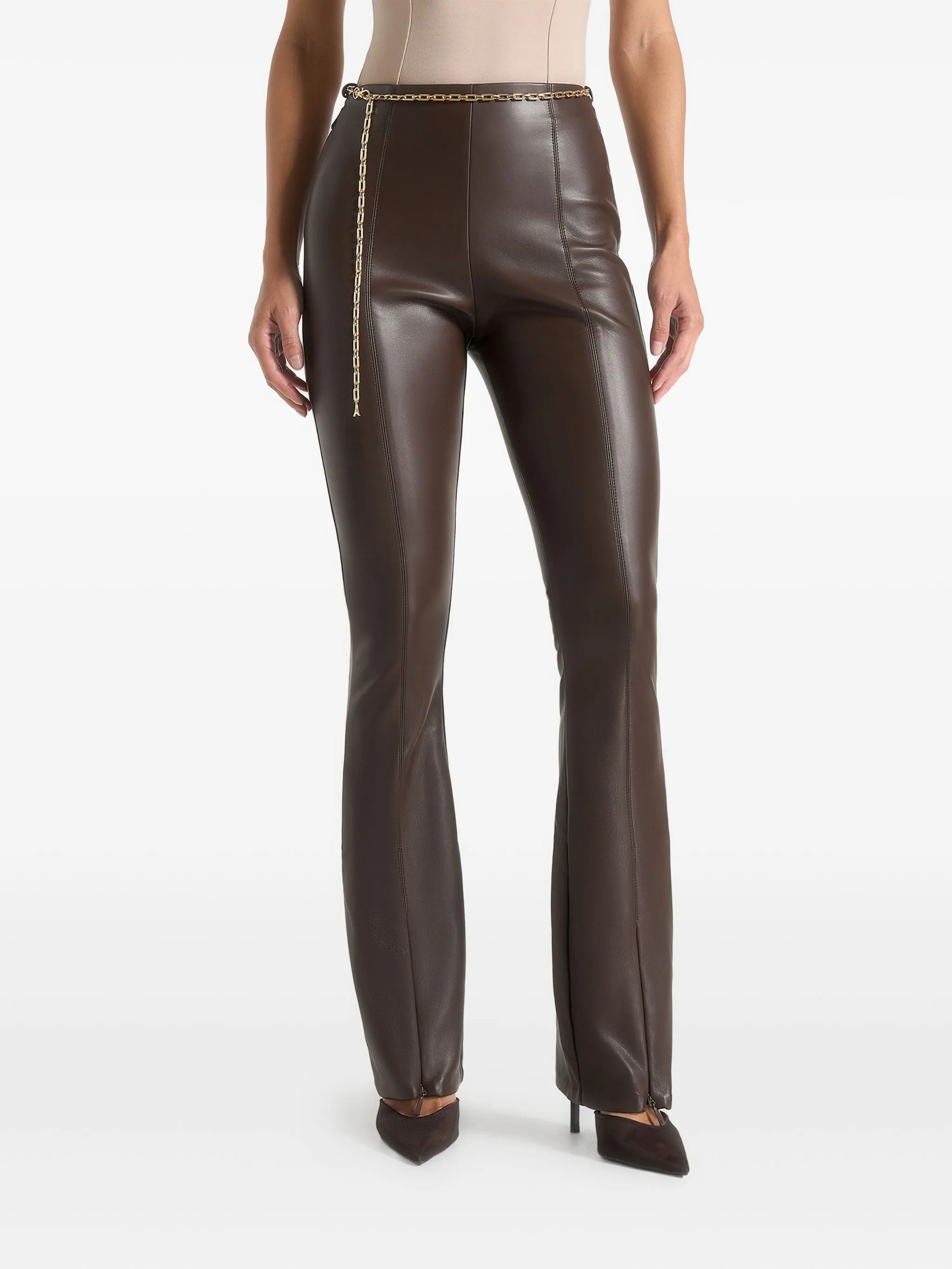 Расклешенные легинсы Ninon с цепочкой Manière De Voir, коричневый
Расклешенные легинсы Ninon с цепочкой Manière De Voir, коричневый