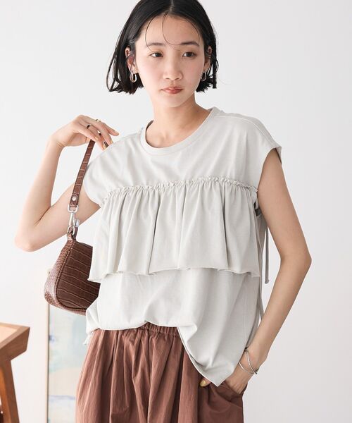 Футболка с оборкой на шнуровке приталенная CRAFT STANDARD BOUTIQUE, светло-серый
Футболка с оборкой на шнуровке приталенная CRAFT STANDARD BOUTIQUE, светло-серый