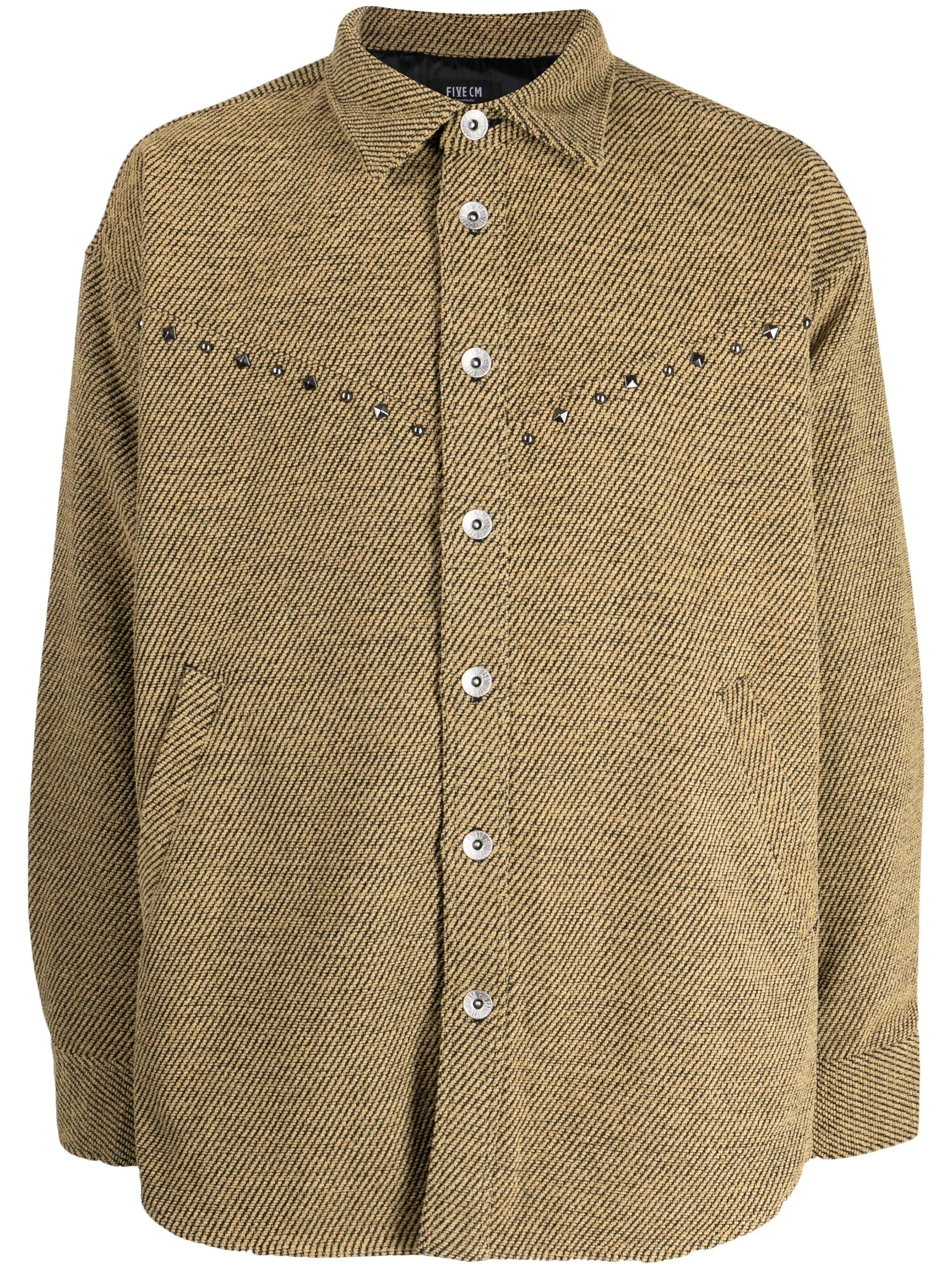 Рубашка с приспущенными плечами и заклепками Five Cm, желтый
Рубашка с приспущенными плечами и заклепками Five Cm, желтый