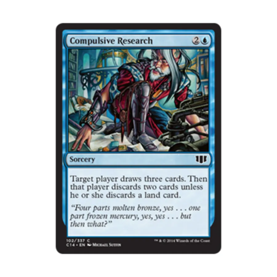 CCG Компульсивное исследование (С), MTG - Commander 2014 
CCG Компульсивное исследование (С), MTG - Commander 2014