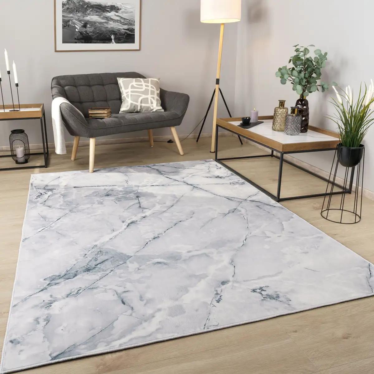 Ковер Paco Home "Marble 246", прямоугольный, короткий ворс, современный дизайн под мрамор, гостиная, спальня 80х150 см, серый
Ковер Paco Home "Marble 246", прямоугольный, короткий ворс, современный дизайн под мрамор, гостиная, спальня 80х150 см, серый