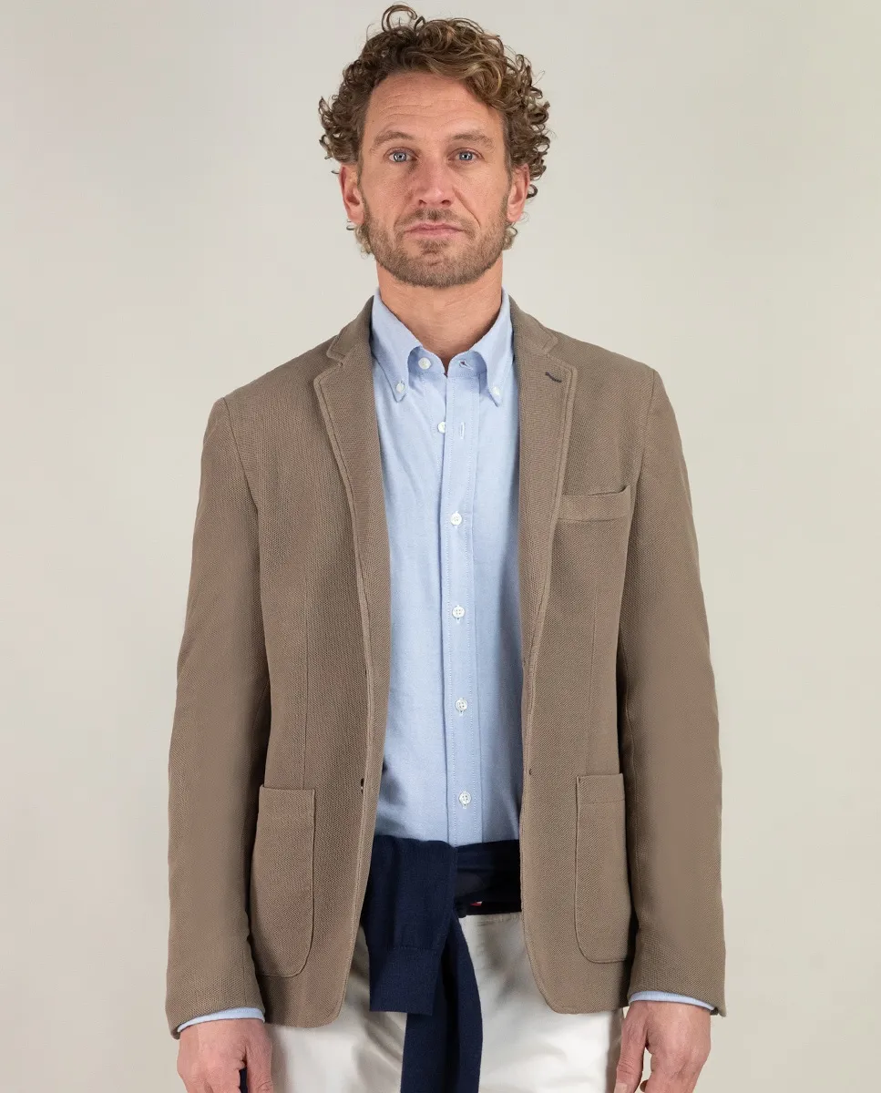 Мужской блейзер Slim Fit из окрашенного в готовом виде хлопка El Ganso, бежевый
Мужской блейзер Slim Fit из окрашенного в готовом виде хлопка El Ganso, бежевый