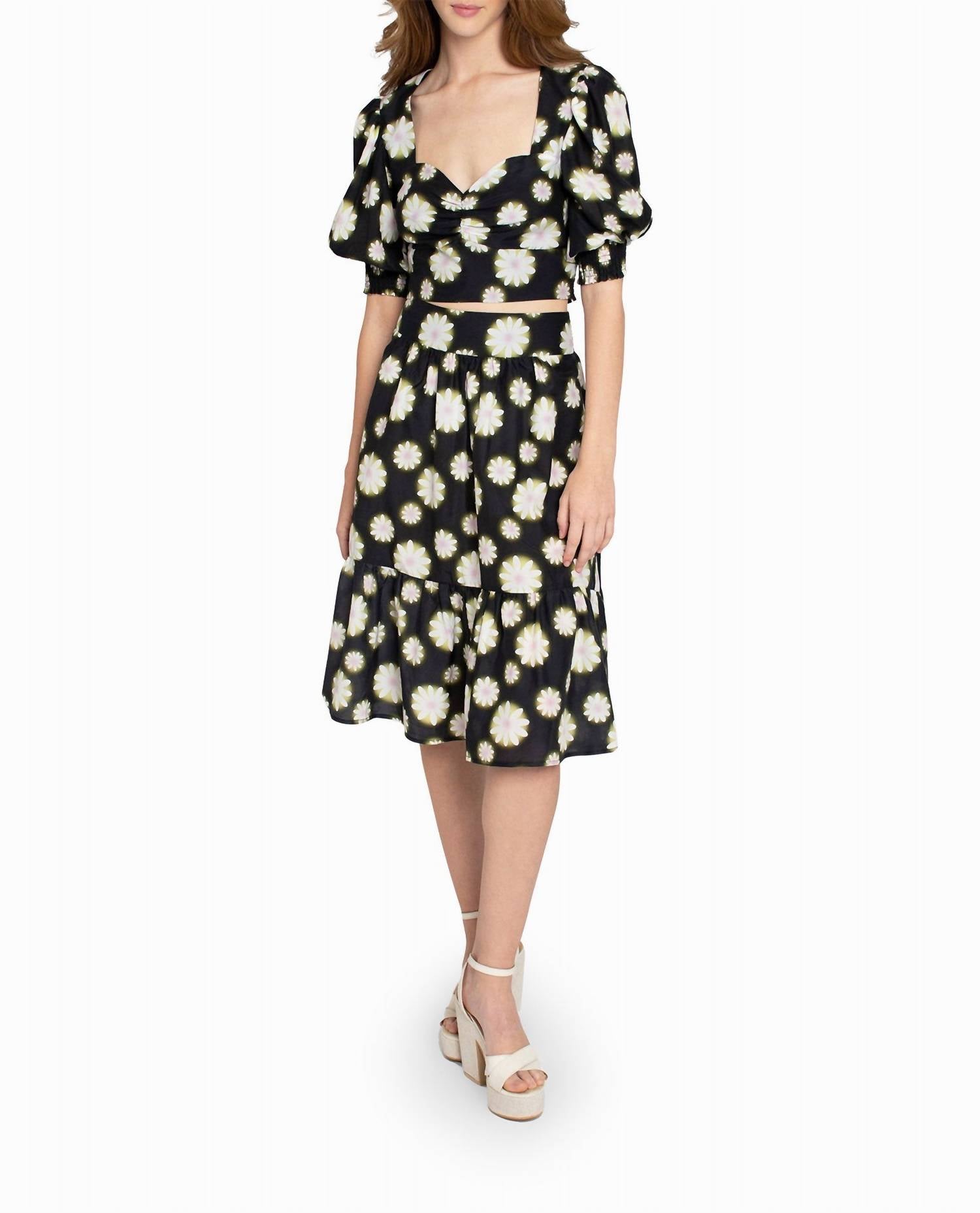 Хлопковый топ в форме сердца Hazy Daisy Nicole Miller 
Хлопковый топ в форме сердца Hazy Daisy Nicole Miller