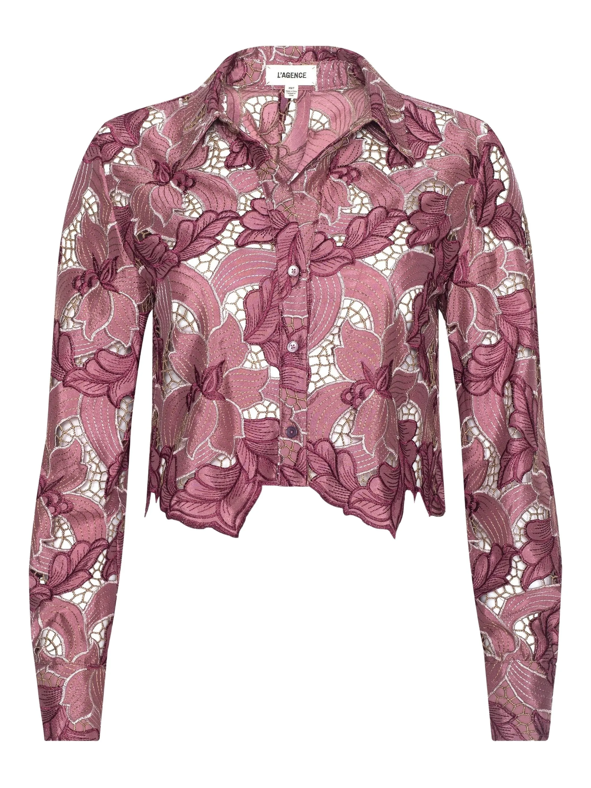 Рубашка Akemi с цветочными пуговицами L'Agence, розовый
Рубашка Akemi с цветочными пуговицами L'Agence, розовый