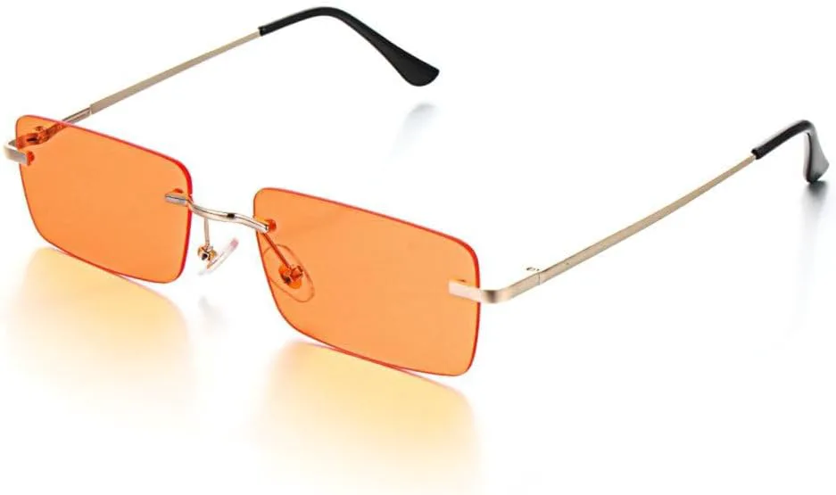 Солнцезащитные очки без оправы прямоугольной формы для женщин, модные очки без оправы для мужчин, сверхлегкие очки с защитой от УФ-излучения UV400 MTZJH, Orange
Солнцезащитные очки без оправы прямоугольной формы для женщин, модные очки без оправы для мужчин, сверхлегкие очки с защитой от УФ-излучения UV400 MTZJH, Orange