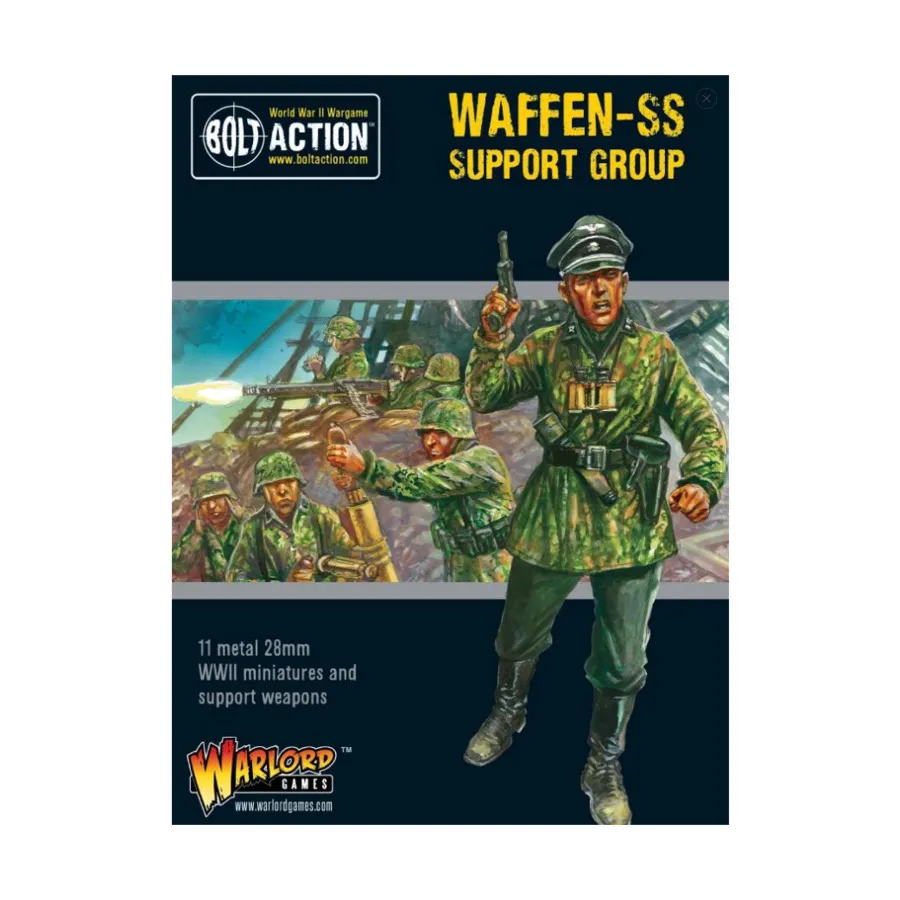 Группа поддержки Ваффен-СС, Bolt Action - German - Waffen-SS (28mm)
Группа поддержки Ваффен-СС, Bolt Action - German - Waffen-SS (28mm)