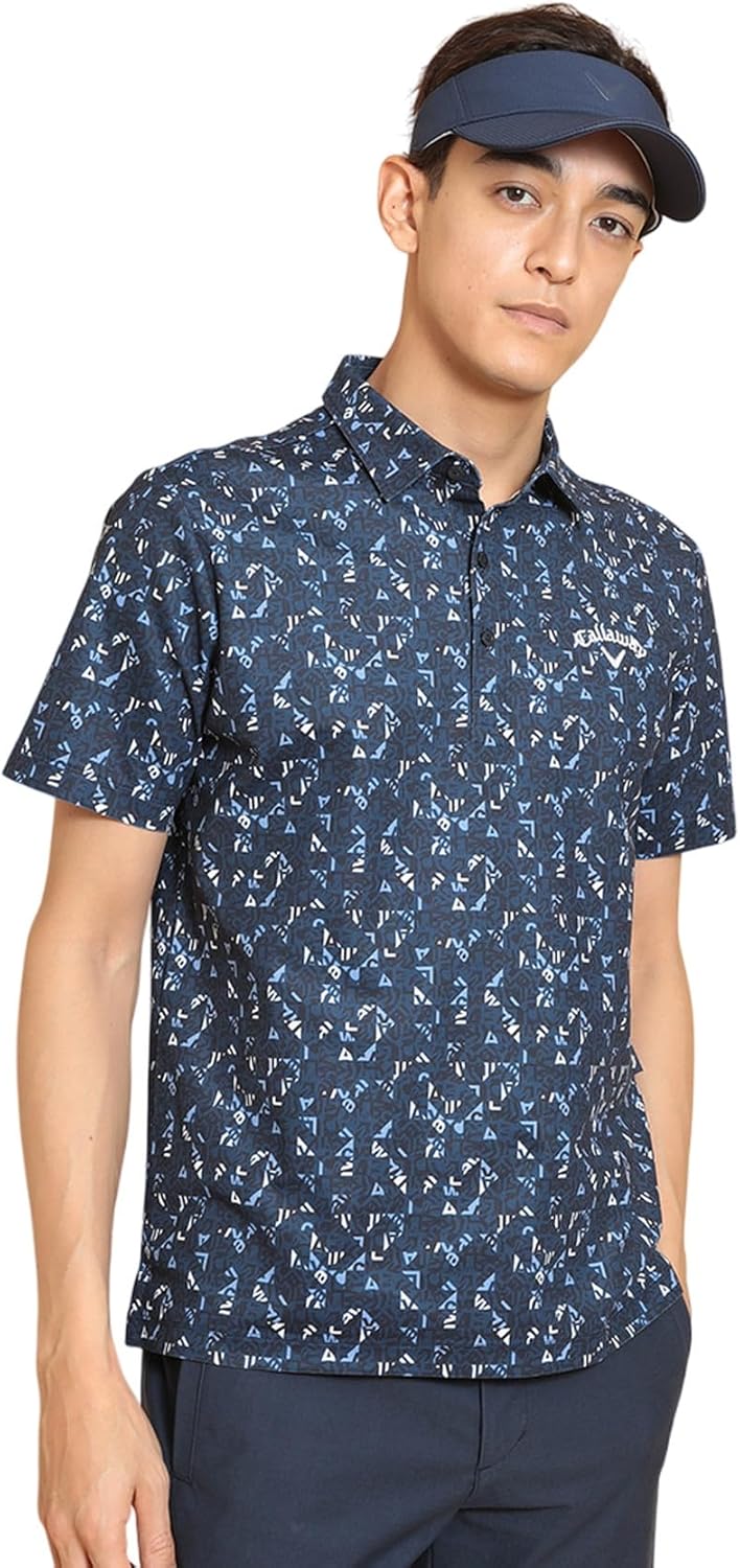 Мужская поло-рубашка Callaway C25134111 с коротким рукавом (геометрический логотип, впитывающая влагу, быстросохнущая), для игры в гольф, темно-синий
Мужская поло-рубашка Callaway C25134111 с коротким рукавом (геометрический логотип, впитывающая влагу, быстросохнущая), для игры в гольф, темно-синий
