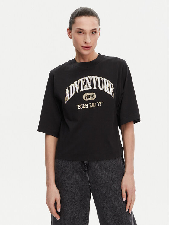 Футболка обычного кроя Niamey 104604 A2CS Pinko, черный 
Футболка обычного кроя Niamey 104604 A2CS Pinko, черный