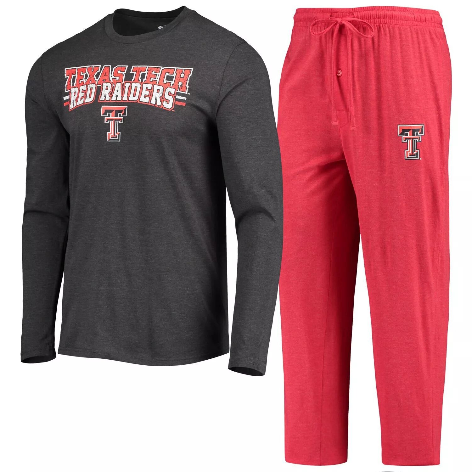 Мужская футболка Concepts Sport Red/Heared Charcoal Texas Tech Red Raiders Meter с длинными рукавами и брюками, комплект для сна
Мужская футболка Concepts Sport Red/Heared Charcoal Texas Tech Red Raiders Meter с длинными рукавами и брюками, комплект для сна
